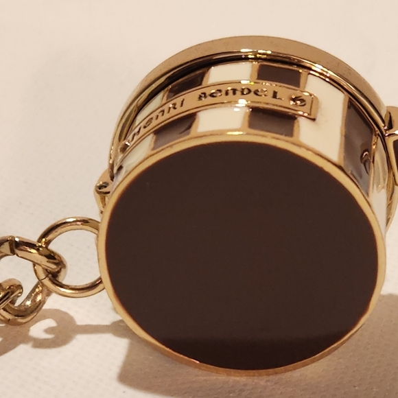 NWT! Henri Bendel hatbox purse handbag charm key fob keychain - Picture 6 of 8